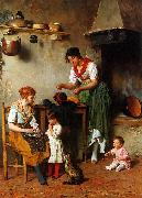 unknow artist A Helping Hand 1884 France oil painting artist
